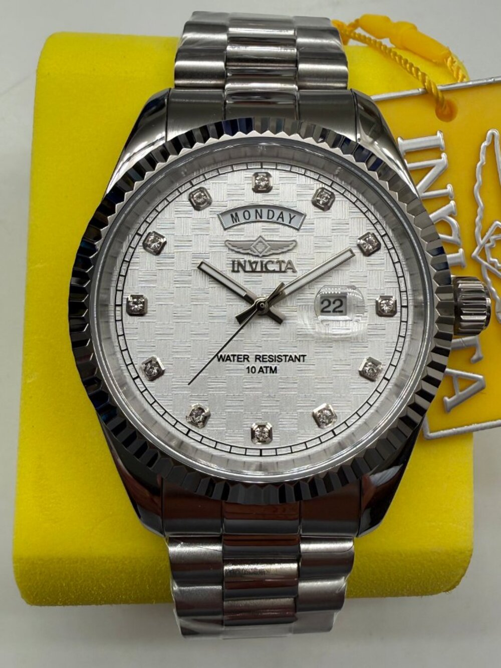 $249 Invicta Specialty Striad Command Men Steel White 43mm Qurtz Watch 51045 NIB